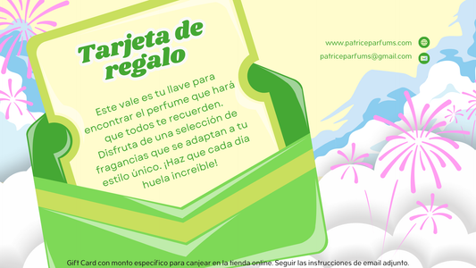 Tarjeta de regalo un perfume a elegir 30ml - PatriceParfums